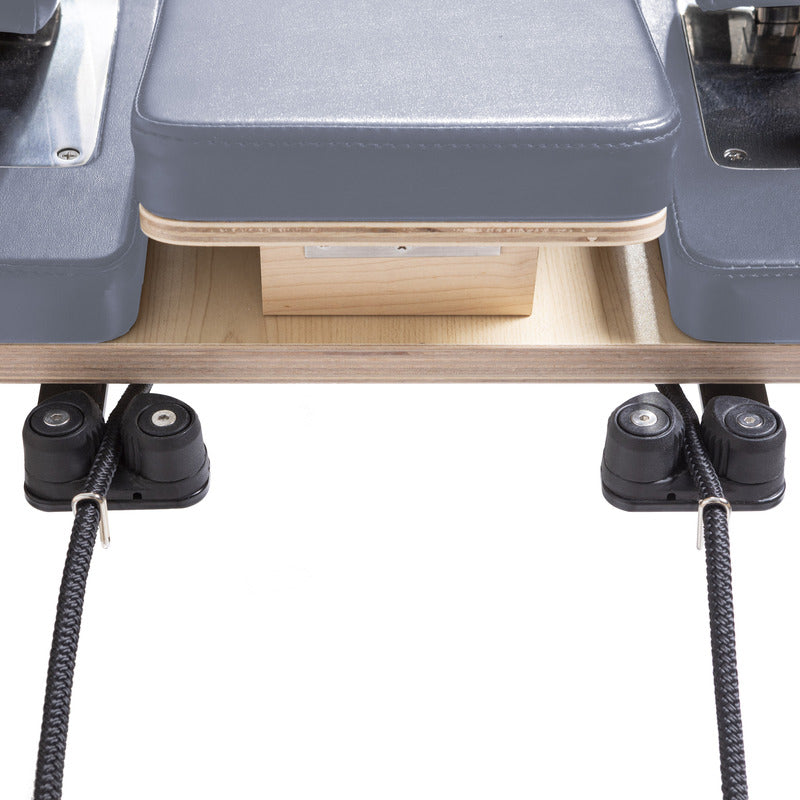 Elina Pilates Master Instructor Reformer  in grey pulley system