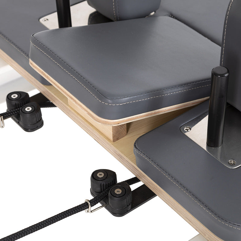 Elina Pilates Nubium Reformer In Grey Headrest