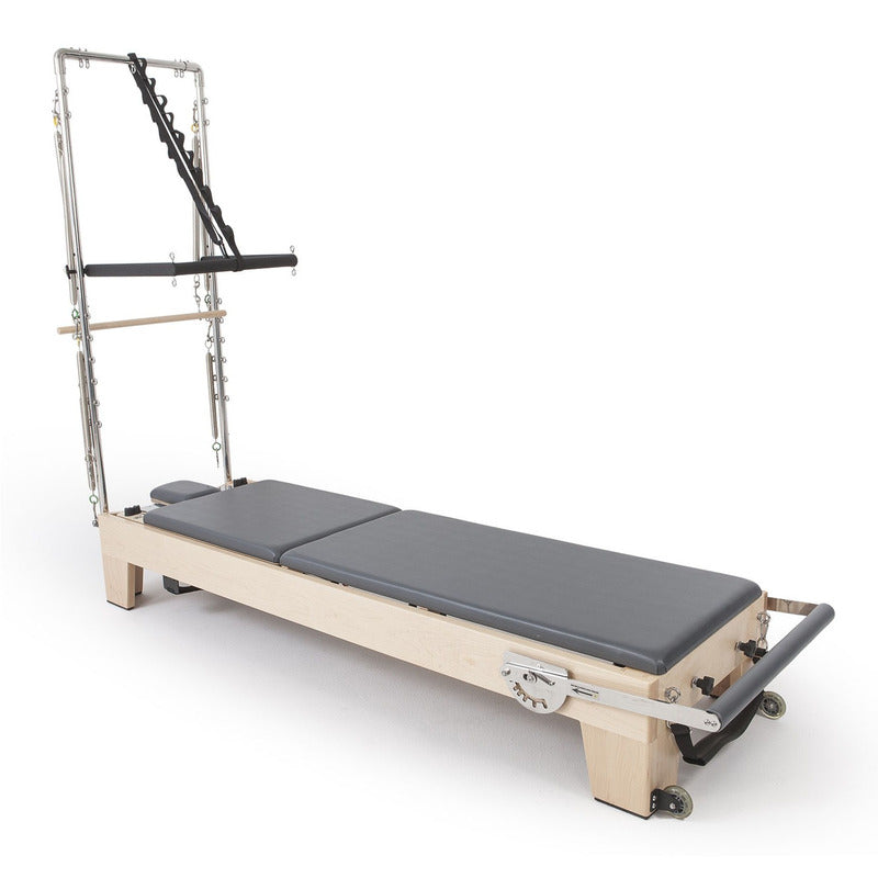 Elina Pilates Elina Pilates Wood Reformer for ELITE With Tower in grey