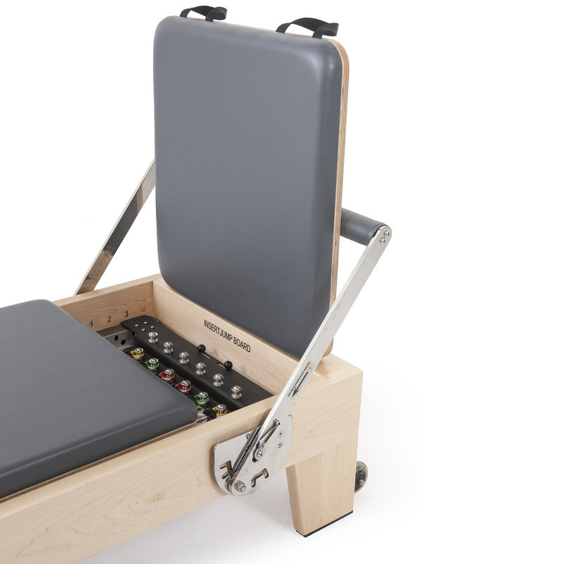 Elina Pilates Elina Pilates Wood Reformer for ELITE With Tower jumpboard in grey