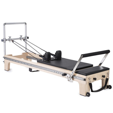 Elina Pilates Master Instructor Reformer in black angled view