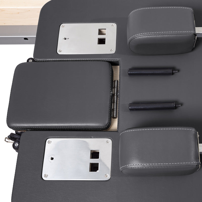 Elina Pilates Master Instructor Reformer in black headrest black