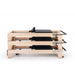 Elina Pilates Reformer Elite in Black stacked in 3