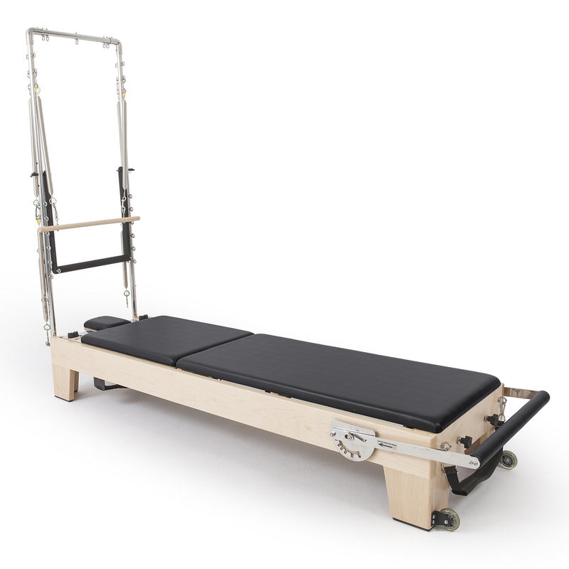 Elina Pilates Elina Pilates Wood Reformer for ELITE With Tower in black