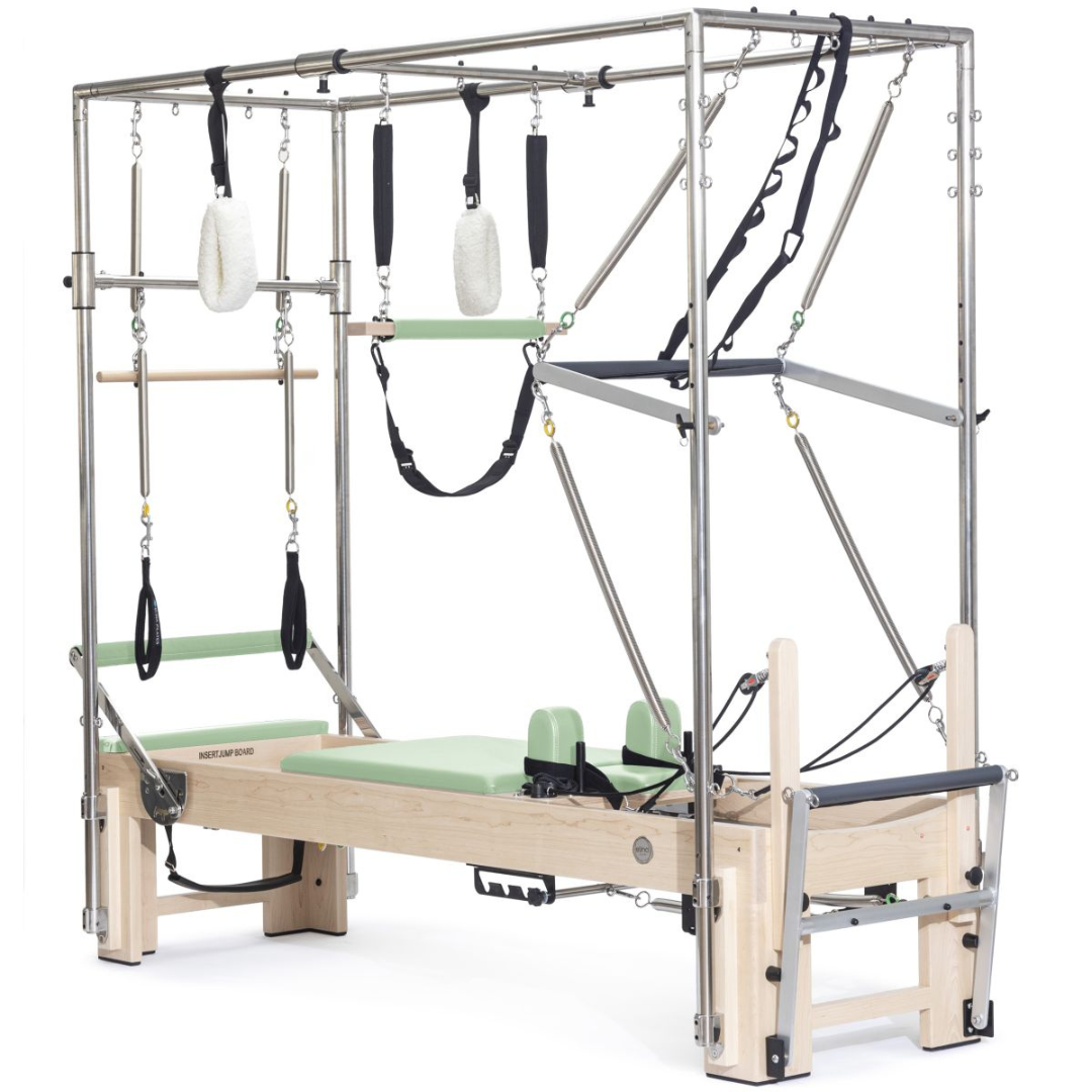 elina pilates cadillac reformer elite green