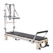 Elina Pilates Master Instructor Reformer with Tower in black angled view