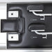 elina pilates classic reformer in black back cushioning