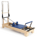 Elina Pilates Wood Reformer with tower  in blue