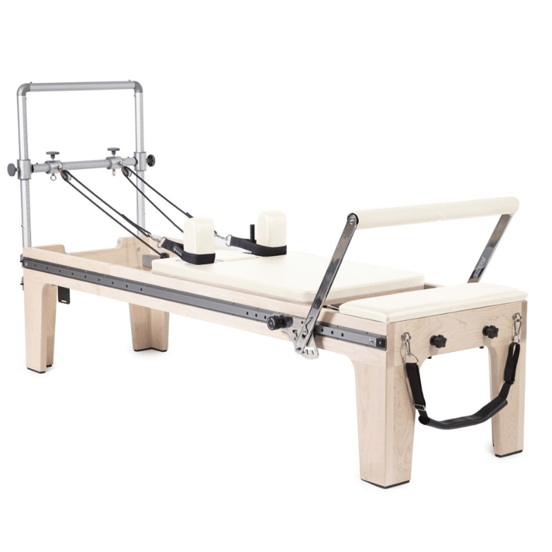 usa elina pilates master instructor reformer with tower in cream