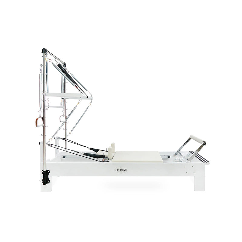 best home pilates reformer in white 